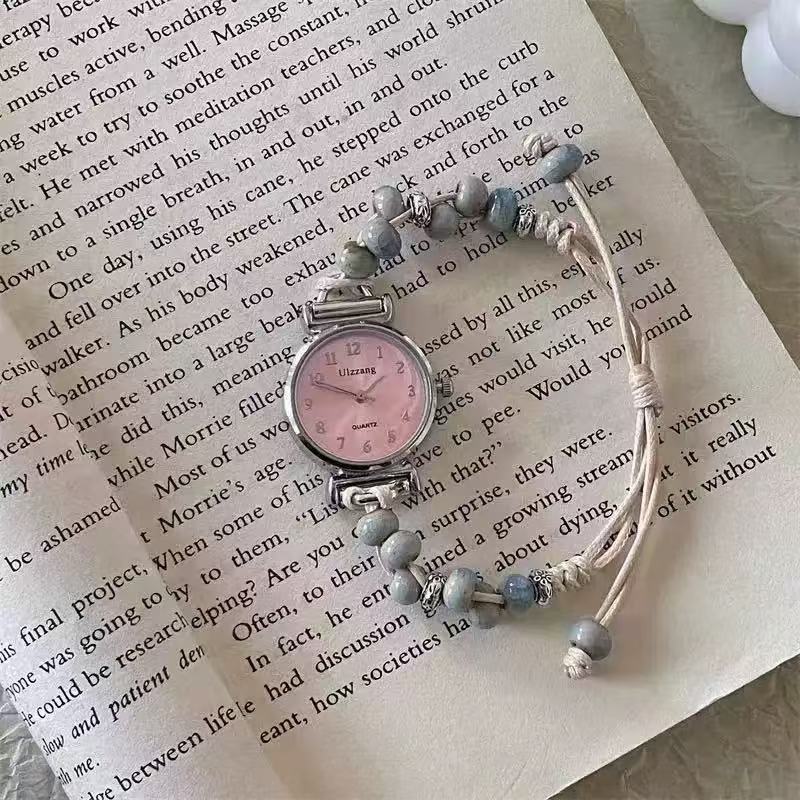中古Vintage简约时尚抽拉可调节手链表古着轻奢气质通勤百搭手饰|undefined
