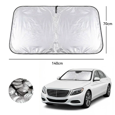 Sunshade for Car, Summer Car – Sun shade - full-shading-titanium-silver-single-layer-front-gear-small