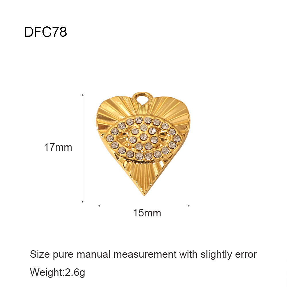 3g Weight 0.03µm-0.05µm Gold Plating Thickness PVD Coated Gold Plating Process Pendant Jewelry Making Type 15*12mm, 20mm, 24*14mm Jewelry Making Size 18K Real Gold Plated Plating Material 1 Piece Quantity 304 Stainless Steel Material Geometric, Palm, Eye Pattern Casual, Simple Style, Streetwear Style Plating, Inlay Craft 1 Piece 15*12mm 20mm 24*14mm 304 Stainless Steel Geometric Pendant 11