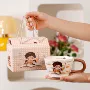 教师节礼盒装可爱礼品水杯