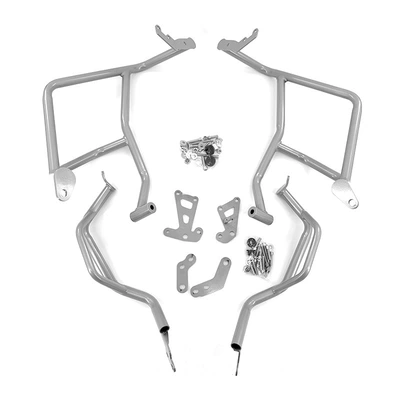 19-24 Models Tenere700 Modified T700: Motorcycle bumper - t700-upper-and-lower-guardrails-black-export-quality-thickened-set