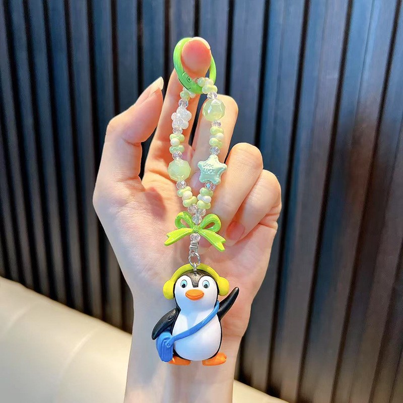 겨울 펭귄 키링 - 그린