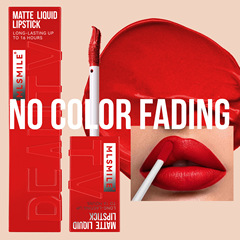 跨境專供不沾杯啞光唇釉唇彩不易掉色液體持久口紅彩妝亞馬遜