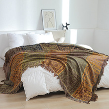 纯棉流苏纱布毯子轻奢风成人毛巾被夏季毛巾毯纯棉沙发毯空调盖毯