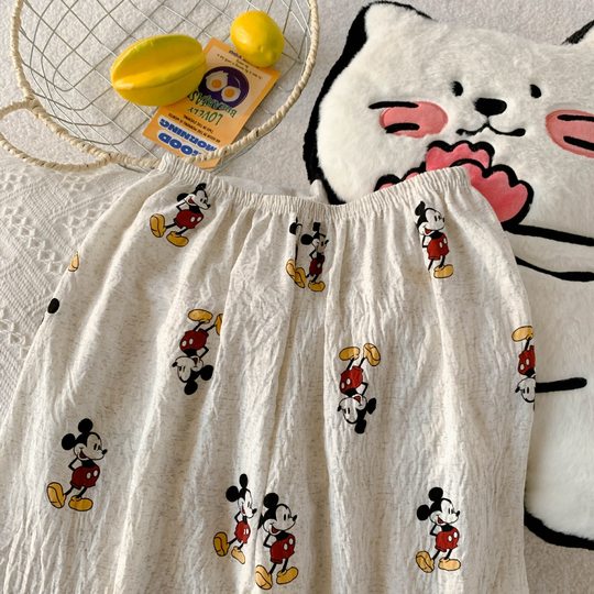 夏季新款2025年睡衣女云朵棉V领短袖短裤套装卡通家居服爆款花型