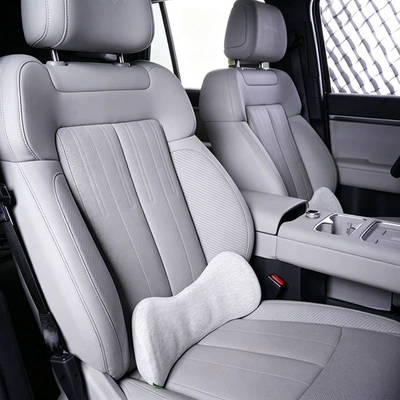Popular cross-border export product: headrest Headrest - premium-gray-lumbar-support-350g