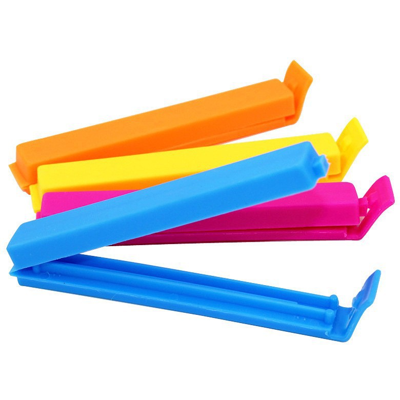 estilo coreano 5 bolsas de bocadillos de color caramelo bolsas de alimentos bolsas de alimentos clips de sellado clips de sellado clips de preservación fábrica al por mayor