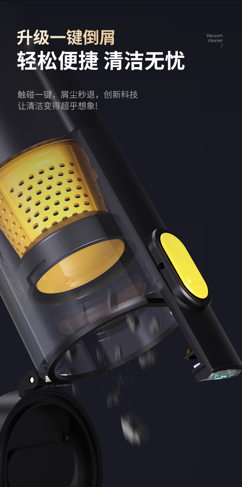 Cross-Border Wireless Car Vacuum Cleaner, Household Small Multi-Functional Vacuum Cleaner, Professional Deep Cleaning, Portable and Convenient to Suck