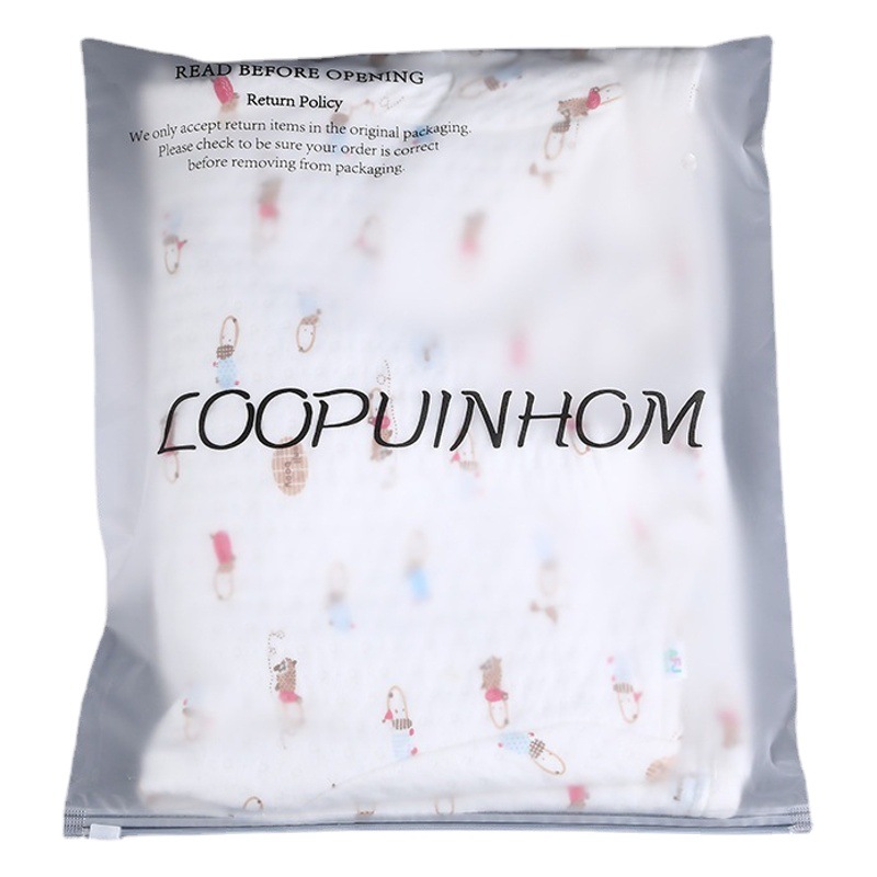 Bolsa con cremallera esmerilada, bolsa ziplock, bolsa de embalaje de plástico, sombrero, zapatos, antifaz, equipaje transfronterizo, bolsa de joyería, bolsa de ropa