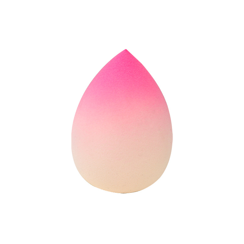 Fábrica personalizada de color degradado transfronterizo maquillaje de belleza soplo de huevo no come polvo no látex color spray gota de agua esponja de maquillaje de calabaza