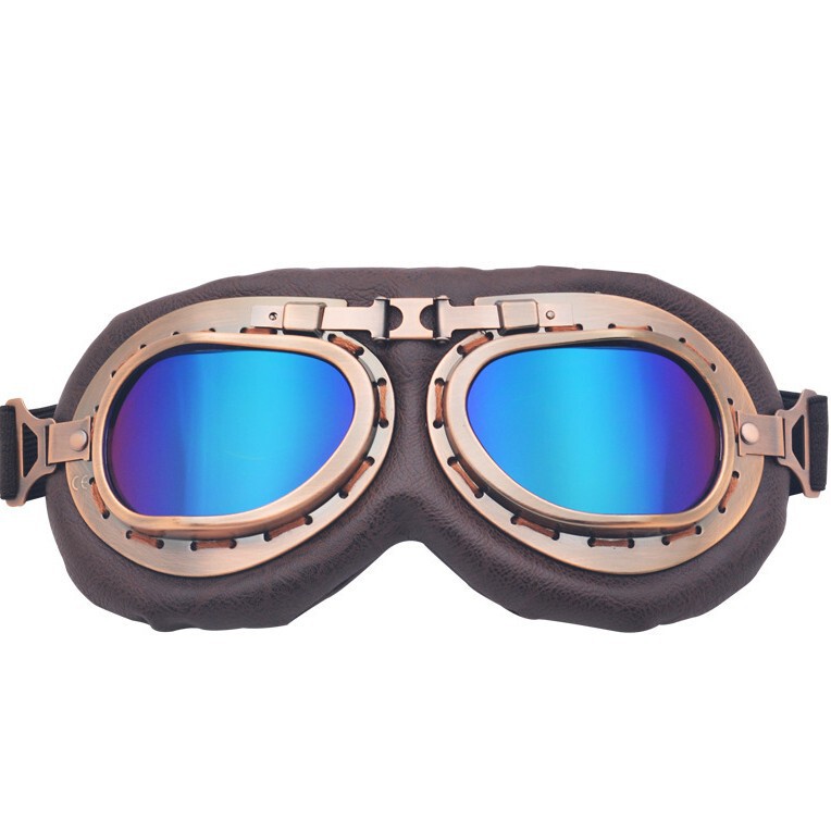Retro Harley Bronze Goggles Motorcycle Helmet Goggles Outdoor Windproof and Sandproof Off-Road Riding Glasses