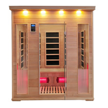 供应实木汗蒸房铁杉木干蒸美容院商用远红外桑拿房设备安装桑拿炉