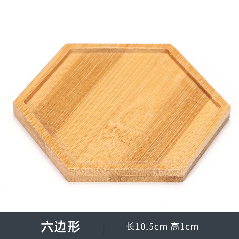 多肉植木鉢竹トレーモザイクDIY竹マットベース胚異形竹ベースコースタークロスボーダートレーベース|undefined
