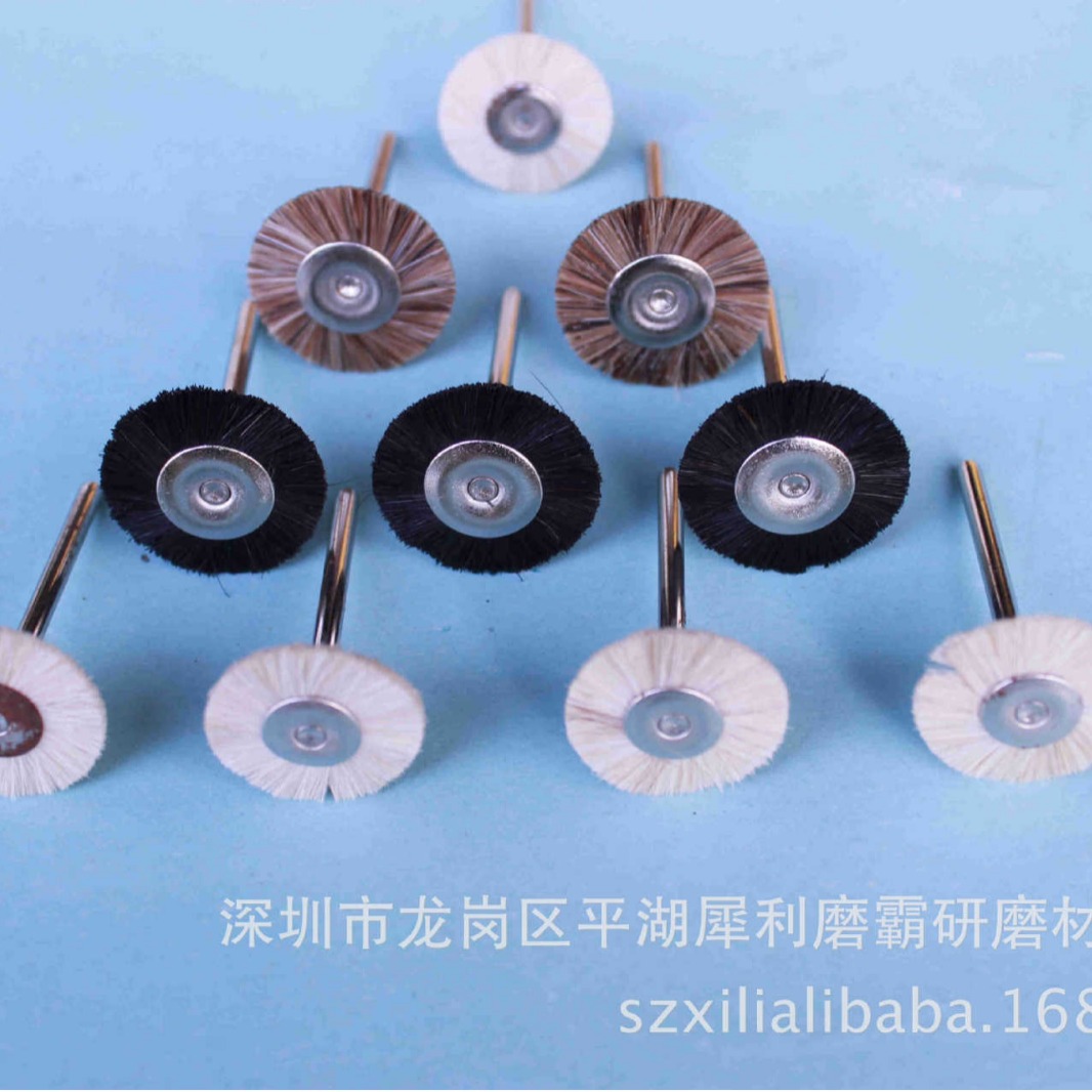 量大从优 马毛抛光刷 抛光迷你刷 磨头 带柄磨头 猪鬃迷你刷