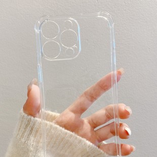 Fine Hole Drop-resistant Mobile Phone Case Thickened Four Corner Drop-resistant Mobile Phone Case Apple Transparent Mobile Phone Case iPhone16 Transparent Case