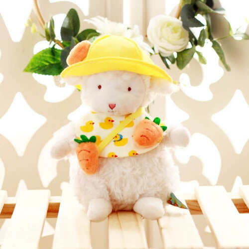 Small Sheep Plush Toy Clothing Gift Box, Seated Sheep Figurine, Wedding Celebration, Small Woolen Plush Toy, Sheep, Love Doll