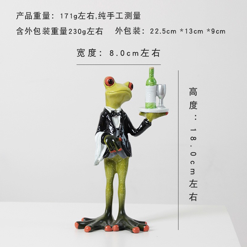 Zibo vidrio de yoga red resina de rana roja artesanía decoración para el hogar regales divertidos puntos escénicos al por mayor