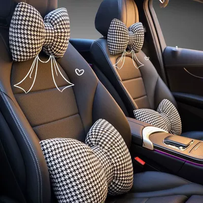 bow pillow car pillow — Headrest