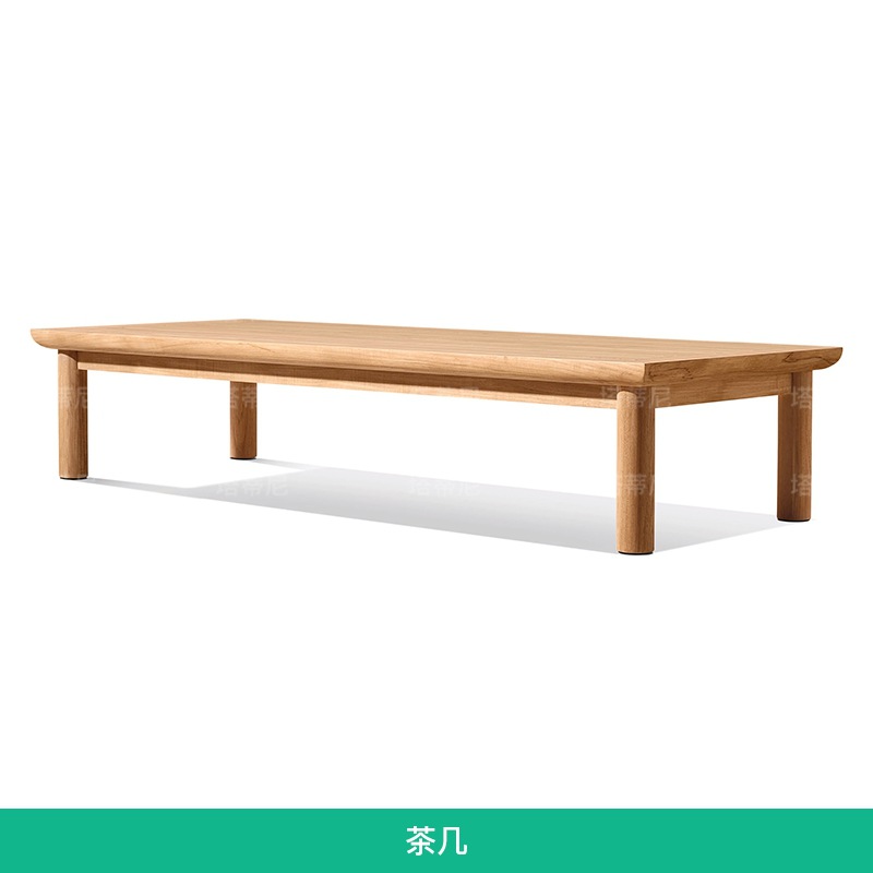 Sofá de teca al aire libre Jardín al aire libre Mesa de mesas moderna minimalista combinación de patio villa sofá de madera maciza impermeable solar image 27