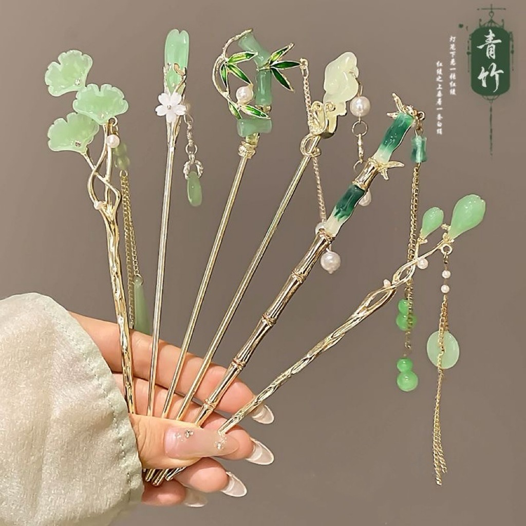 古风发簪簪子女新中式国风新款发钗子简约现代高级感盘发汉服头饰