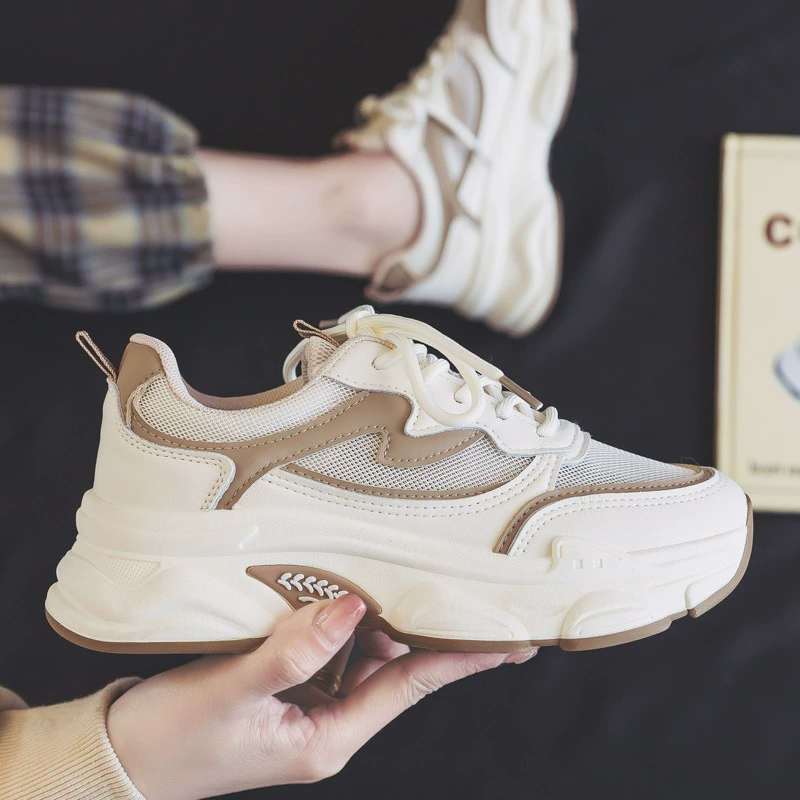 DDOO Чистый склад весна и лето тонкая дышащая сетчатая обувь Dad shoes женская 2024 лето полая сетчатая обувь маленькие белые туфли