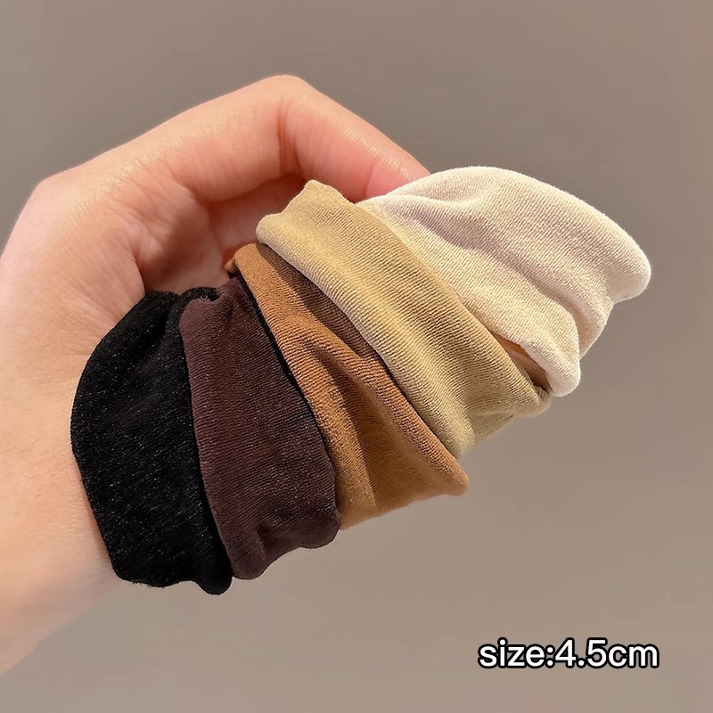 La sensación de la piel máscara anillo de cabello de cola de caballo alta correa de cabello mujer 2025 nueva cuerda de cabeza de alta elasticidad sin costura