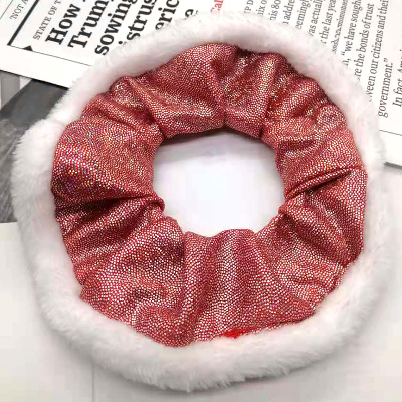 Christmas Festival Fashion Geometric Cloth Sequins Hair Tie 1 Piece
