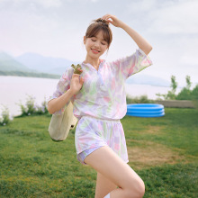 亦美珊分体泳衣女海边度假三件套保守运动高级感泡温泉遮肚显瘦