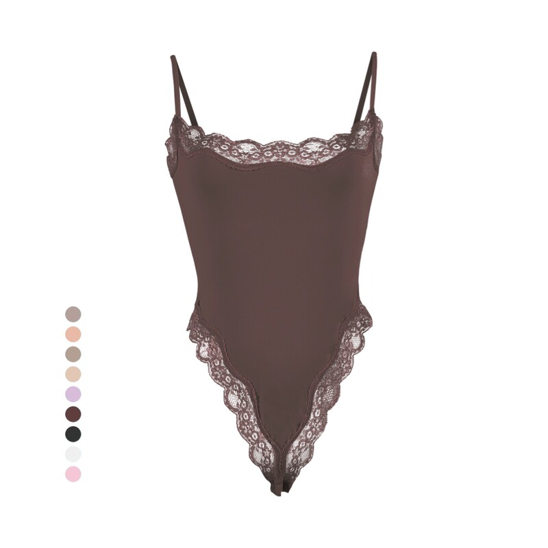 Lace Camisole Bodysuit Shapewear One-Piece Lace Trim Sexy Shapewear Same Style as Skim* Lace Camisole Bodysuit Shapewear One-Piece Lace Trim Sexy Shapewear Same Style as Skim*