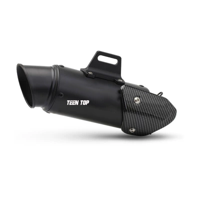 Oblique Exhaust Pipe, Exhaust manifold - black-with-car-pattern-cover