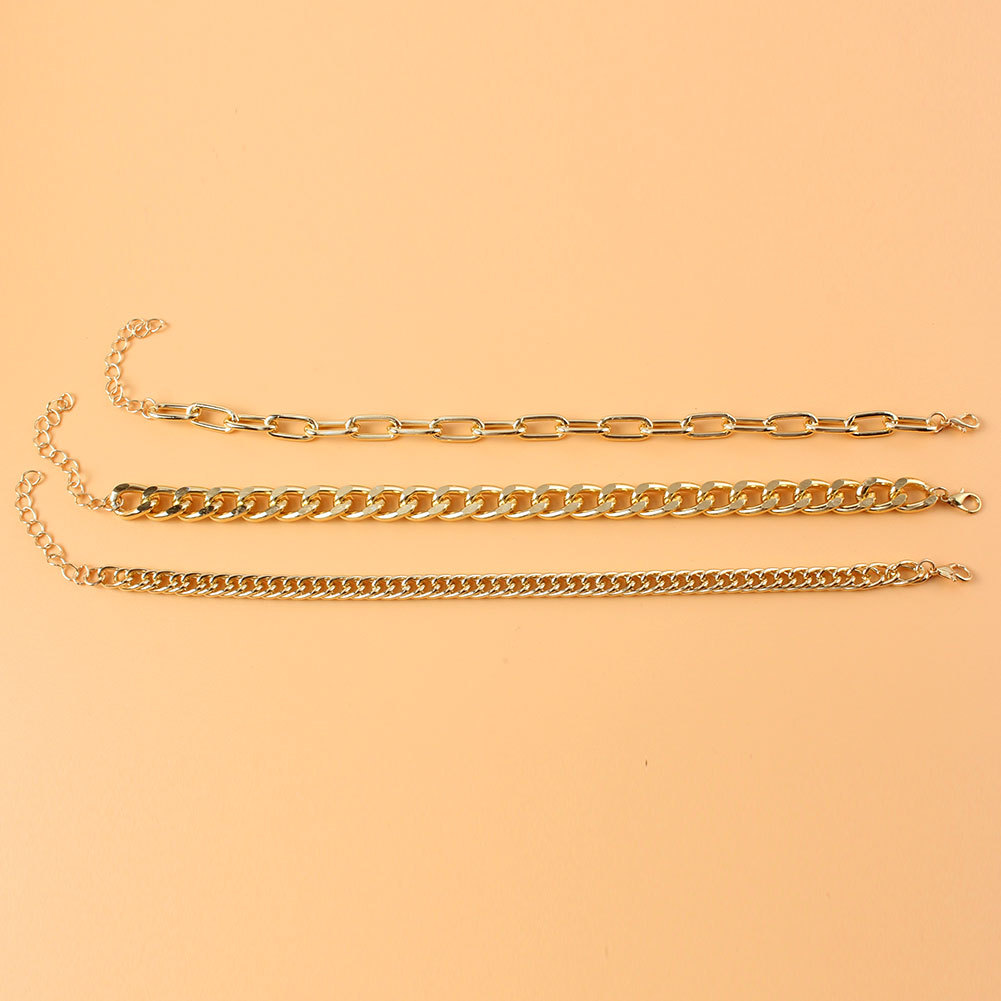 Simple Geometric Multi-layer Chain Sexy Alloy Anklet Wholesale display picture 3