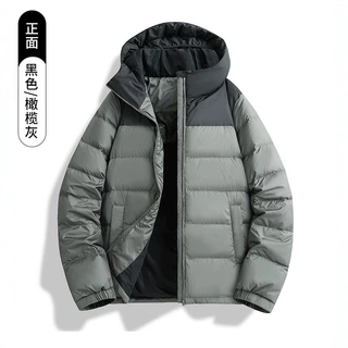 90白鸭绒情侣羽绒服厂家定做羽绒服男女 经典羽绒加厚100克绒保真
