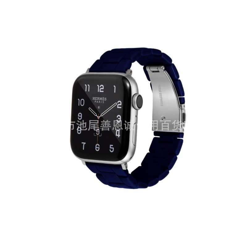 Подходит к Apple iWatch7 Galaxy Watch6/20 мм Candy Resin Akliel Sanzhu Sanzhu браслет браслет Glacier