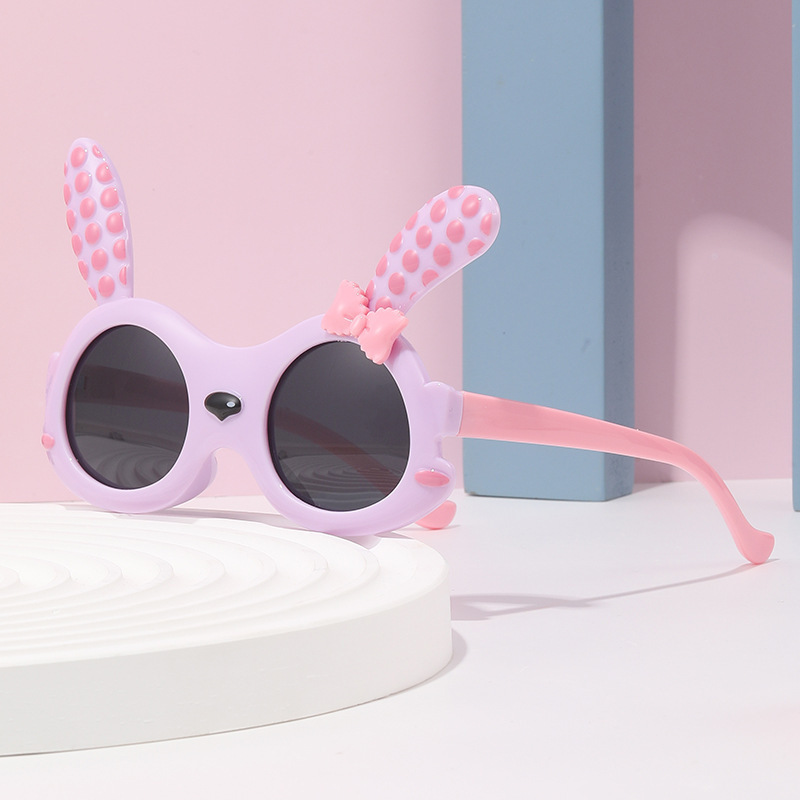 Gfas de sol polarizadas para niñas UV-protección solar para niños niñas niños gafas de sol para bebés de dibujos animados