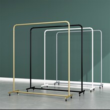 服装店展示架落地式 女装店货架 展览会可移动龙门架衣服架子带轮