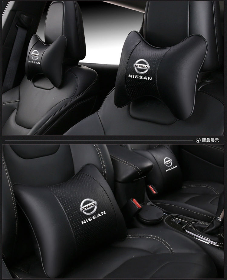 Suitable for Nissan Car Headrest Seat Neck Pillow Teana X-Trail Murano Qashqai Sylphy Tiida Waist