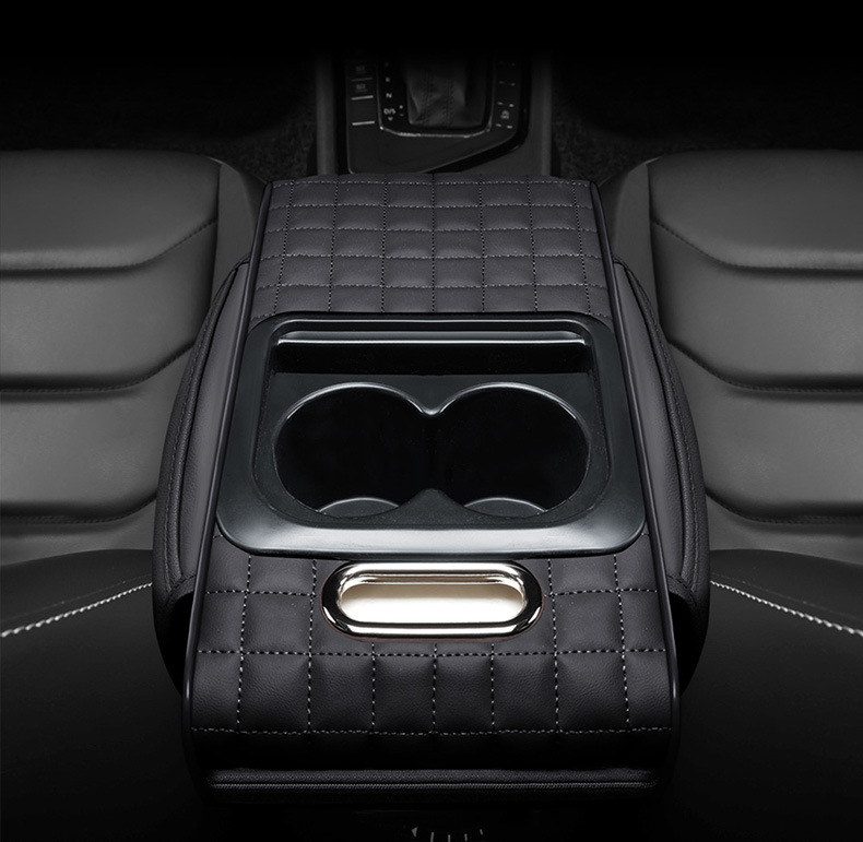 Car Multifunctional Armrest Box Pad Heightening Storage Bag Cup Holder