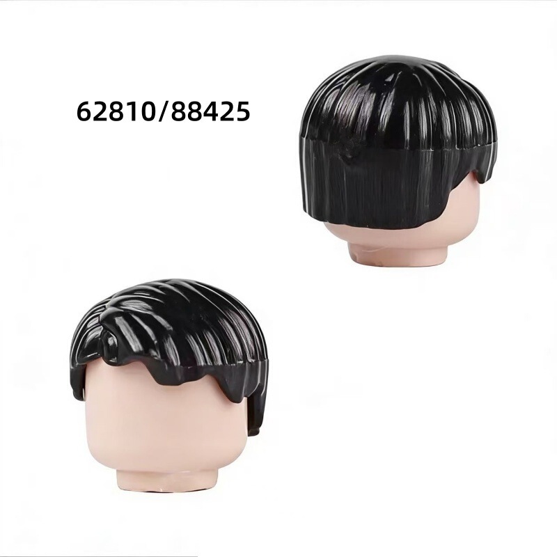 Compatible with Lego 62810/88425 Minifigure Hairstyle Building Block Accessories, Educational Assembly, Domestic Moc
