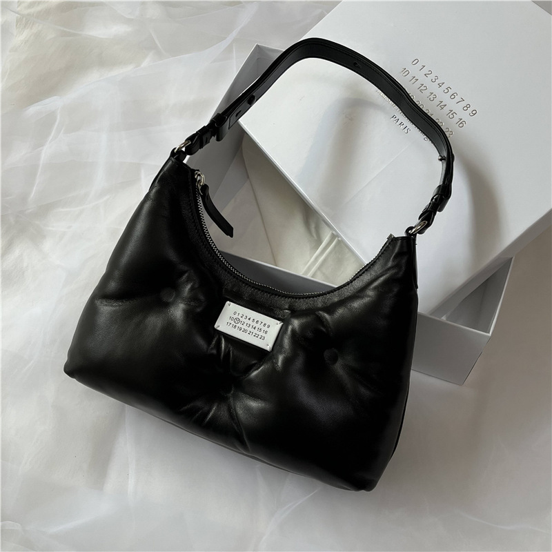Margiela Style Goatskin Hobo Handbag Margiela Shoulder Crossbody Margiela Cloud Small Armpit Bag