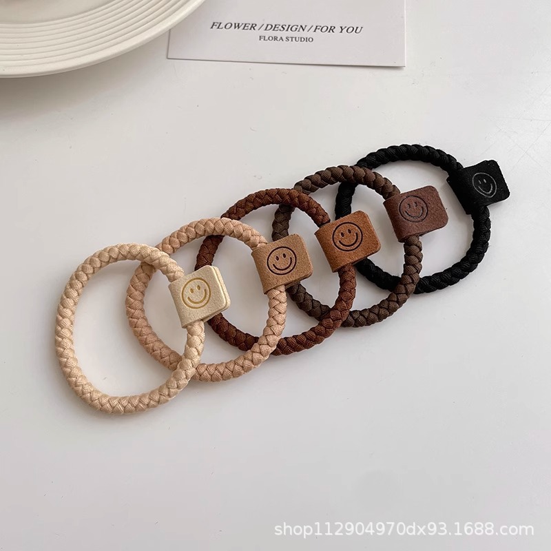 2025 nuevo estilo simple cabello de moda de alta elasticidad correa de correa de cabello multifuncional cubierta de cuero durable cabello bola adornamiento para el cabello