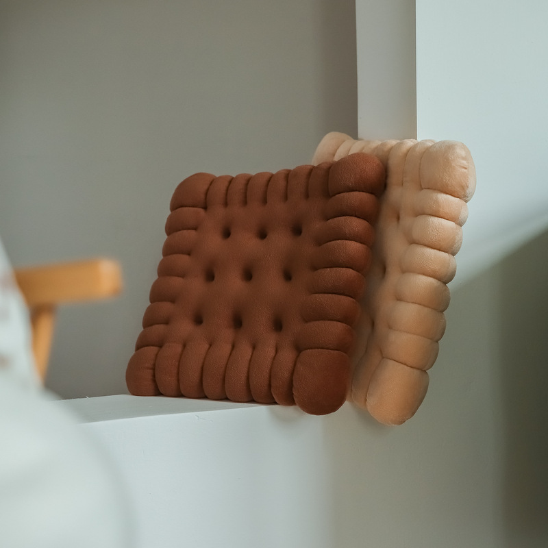 Cross-border Amazon Japanese Tatami Biscuit Cushion Bedroom Chair Cushion Thickened Solid Color Plush Japanese Round Cushion