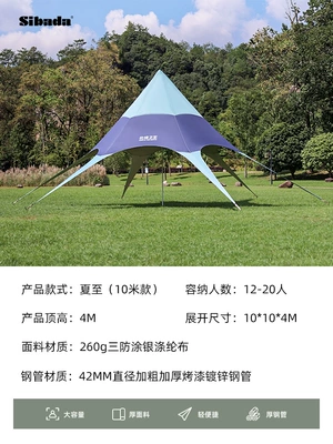 peaks cloud top camping shed — Avtomobil yan çətirləri - summer-solstice-10-m-see-callout-for-details