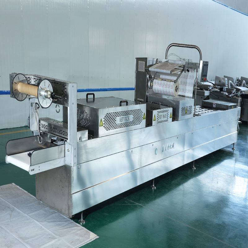 鸡皮真空包装机 卤鸡肉全自动拉伸膜真空包装机