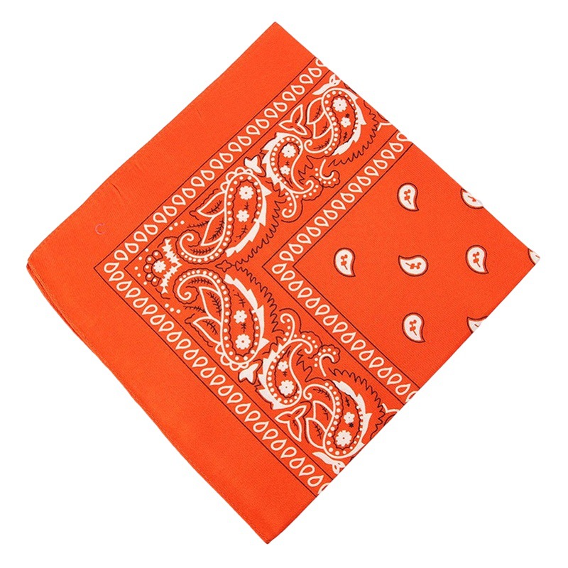 Polyester sports cashew flower bandana mask polyester paisley bandana cycling outdoor multi-functional kerchief in stock lot
