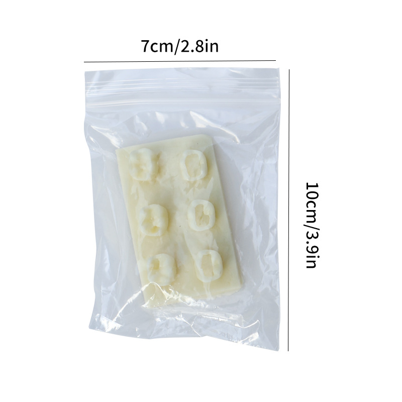 Ejercicios de rellenos de canales radiculares de dientes Inserción de resina Modelo de ejercicio de examen Ejercicios dentales Bloques de resina
