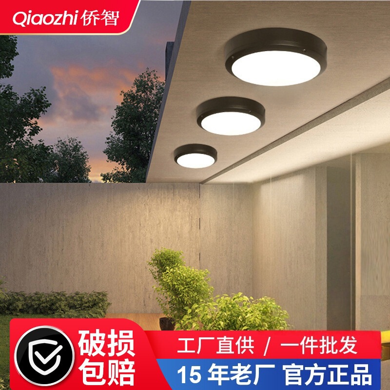 Three-proof ceiling light simple outdoor waterproof insect-proof balcony corridor villa courtyard eaves roof super bright ceiling light