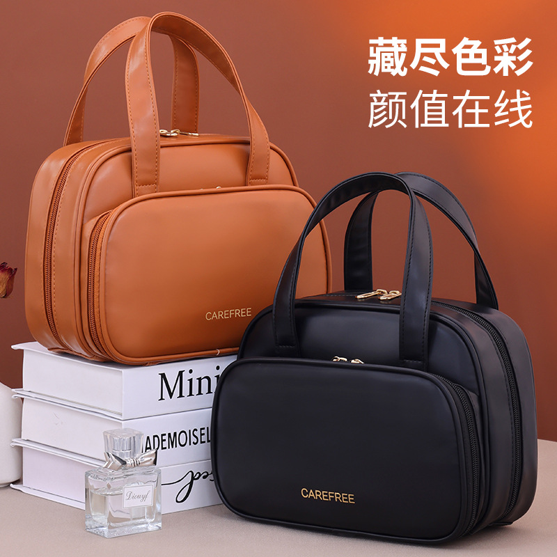 Meilad bolsas de maquillaje portátiles de gran capacidad para salir bolsas de almacenamiento de maquillaje de alta calidad bolsas de lavado de viaje