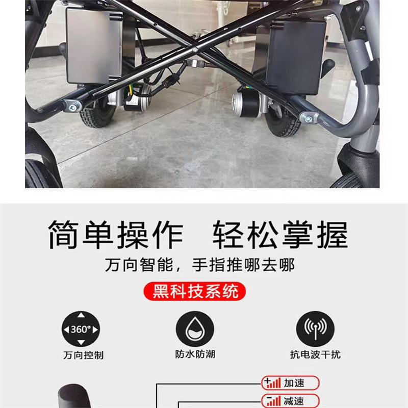 Manufacturer Automatic Intelligent 24V Electric Wheelchair for Disabled Elderly Mobility Special Foldable Electric Scooter