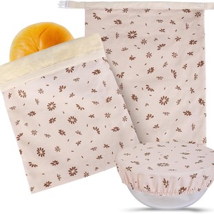 Amazon Blast FDA Beeswax Bread Bag Canvas Linen Cotton Buckle Food Grade Reusable Bowl Cloth