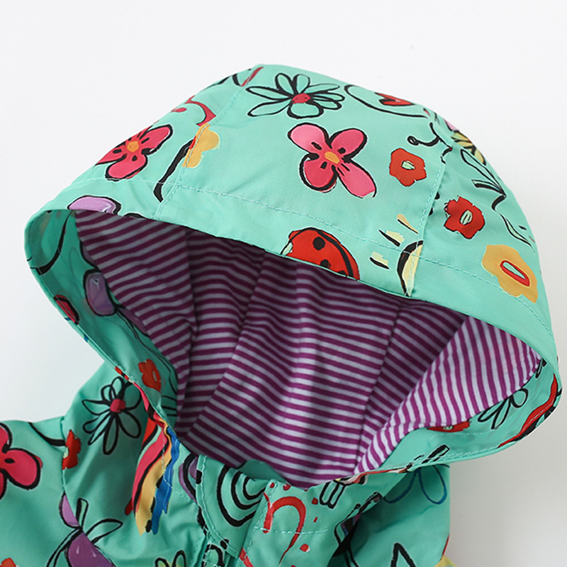 MALWEE 여자 코트 가을, 겨울 새로운 스타일 유럽과 미국 아동 의류 서양식 어린 소녀 후드 가디건 아동 의류 스포츠 용 재킷